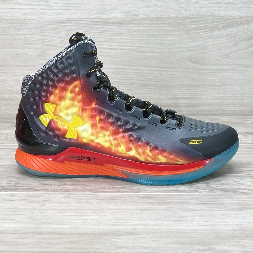 Under Armour Curry 1 Retro Curry Jam Basketball Shoes 3028138-001 Mens Sz 13